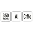 Egykezes csőfogó Alumínium 2col 350mm YATO