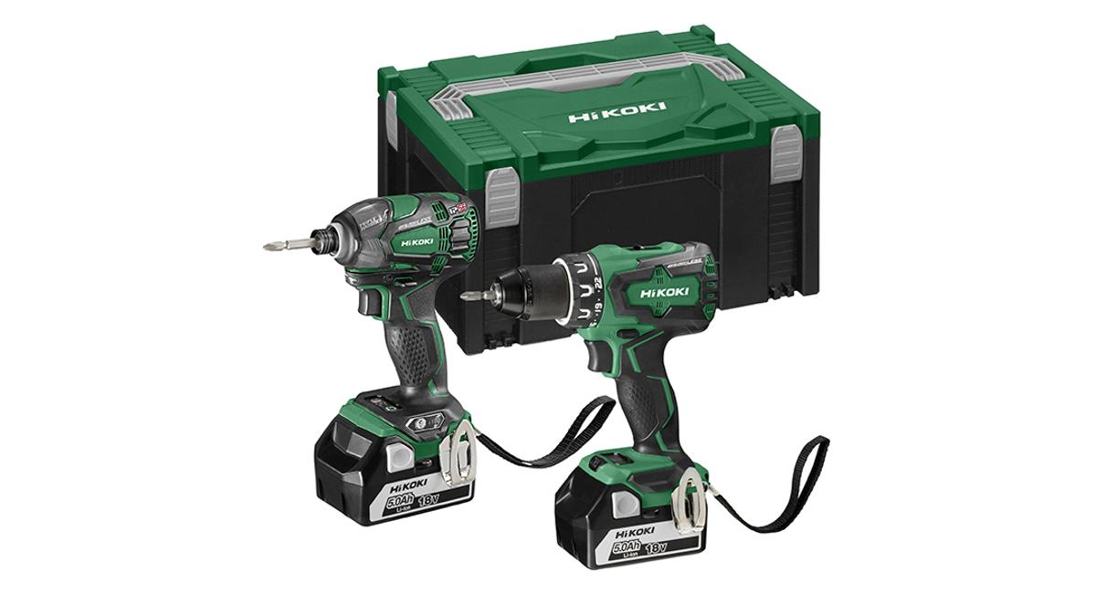 HiKOKI KC18DBDL 18 V, BL gépszett, 2 x 5Ah akku WH18DBDL2 ütvecsavarozó ...