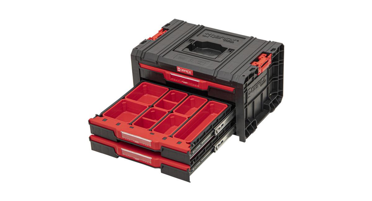 QBRICK 3 fiókos szerszámosláda SYSTEM PRO