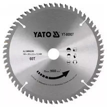 YATO Fűrésztárcsa alumíniumhoz 180 x 20 x 1,5 mm / 60T