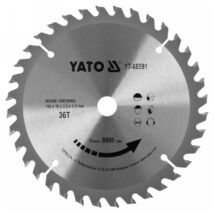 YATO Fűrésztárcsa fához 165 x 16 x 1,5 mm / 36T