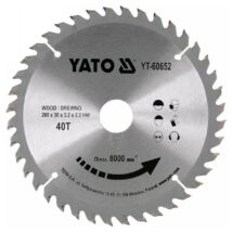 YATO Fűrésztárcsa fához 200 x 30 x 2,2 mm / 40T