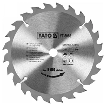 YATO Fűrésztárcsa fához 205 x 18 x 2,0 mm / 24T