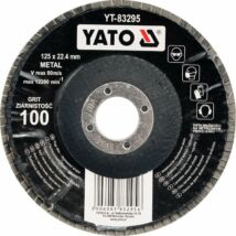 YATO Lamellás csiszolókorong döntött 125 x 22,2 mm / P80